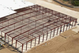 Commercial Steel Building Framework